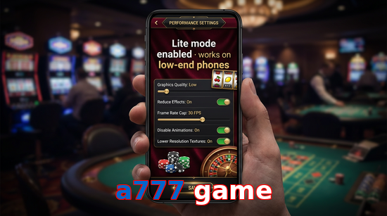 Payment and PKR controls in A777 Game