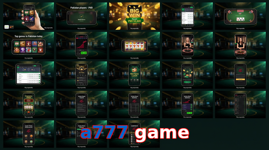 Main screen of A777 Game bet page for PK players