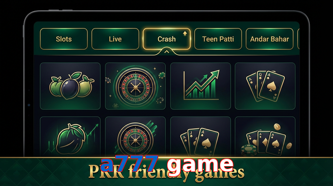 Game list for A777 Game games section